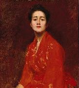 Study of a Girl in Japanese Dress William Merritt Chase